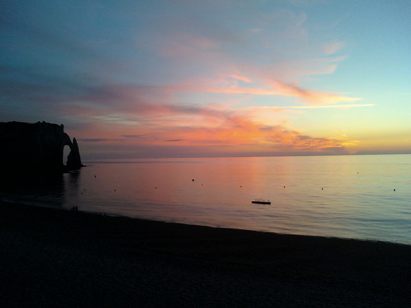 impression au soleil couchant...........